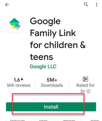 แอพ Family Link for kids