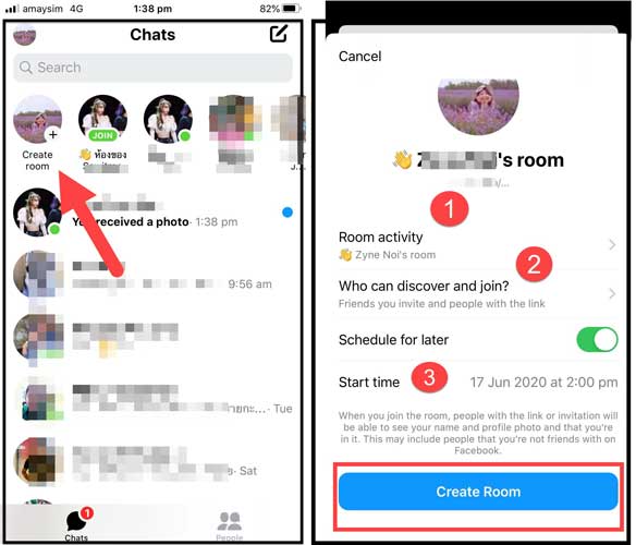 messenger rooms ใช้ยังไง