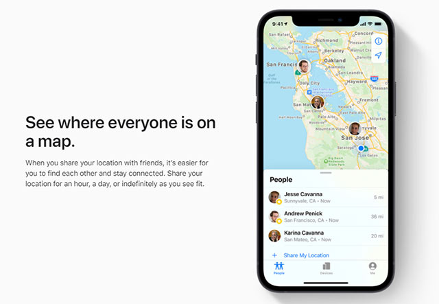 how to use find my iphone for a friend